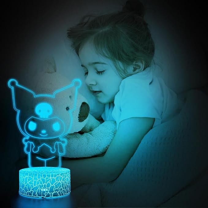 Cute Night Light,Cartoon Night Light,Anime Charater 7 Color Change Decor Lamps,Gifts for Christmas Birthday