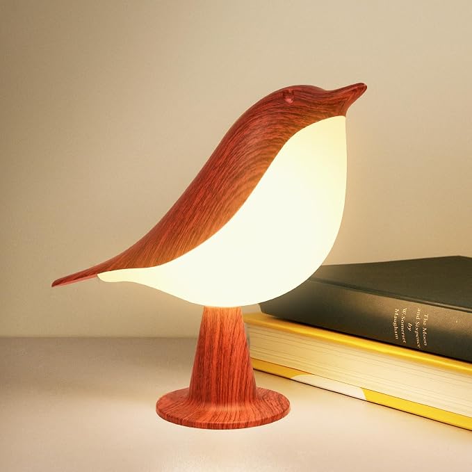 Bird Lamp, Rechargeable Cordless Lamp with Touch Control for Home Decor | Cute Bird Night Light, Rechargeable Table Lamp with 3 Color Modes & Dimmer for Bedroom,Home Decor & Gift for Bird Lovers