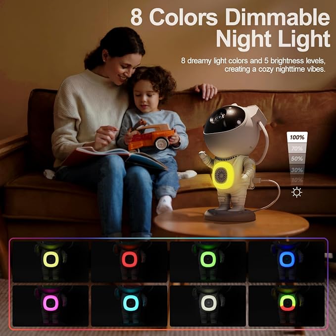 Galaxy Projector, Star Projector for Bedroom, Night Lights for Kids Room, Bluetooth Speaker Ceiling Projector for Room Decor, Gifts for Christmas, Girls, Boys, Adults, Birthday