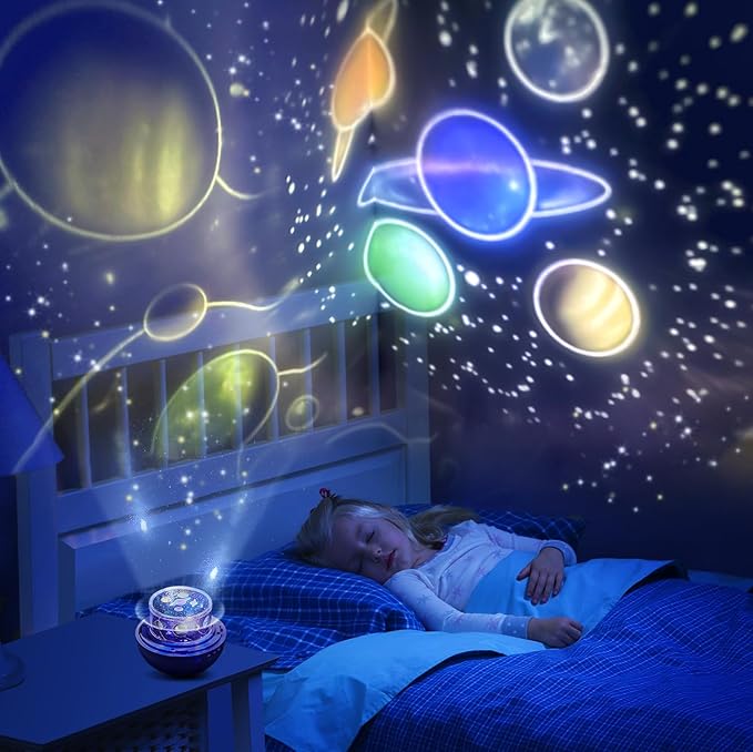 TOURACE Solar System Projector, Star Night Light for Kids, Planet Toys, Space Light, Universe Projectór, Space Lamp, Teen boy Girl Bedroom, Planets Toy, Planetarium Projector, Boys Gift, Christmas.