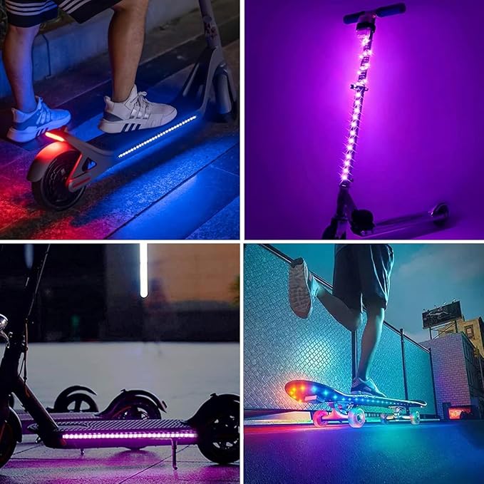 RUISHINE Battery Powered LED Strip Lights 13.2ft, LED Lights Battery Operated Color Changing Music Sync App Remote Control RGB USB Led for TV, Party, Room Decoration