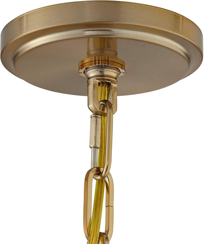 Franklin Iron Charleston 13 1/2" Wide Brass LED Pendant Light Set of 2