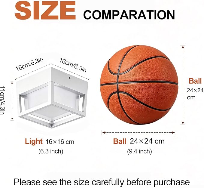 Small Outdoor Flush Mount LED Ceiling Light Exterior Porch Light Ceiling Mounted for Patio Balcony Terrace, 3000K Warm, 125w Equivalent, White, 6.3”x6.3”x4.3”