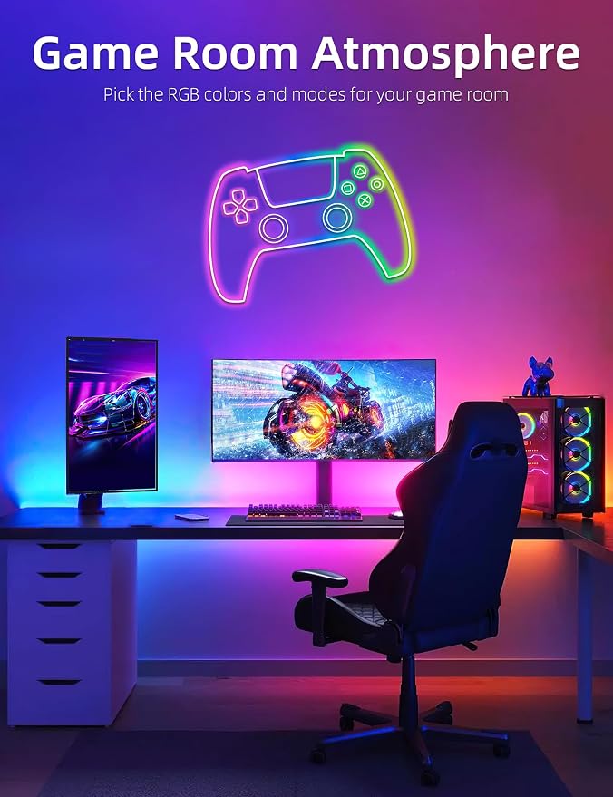 Lamomo LED Neon Rope Lights 32.8Ft, RGB LED Strip Lights Control with App/Remote, Music Sync Color Changing Waterproof Flexible Led Light Strip, Cuttable Gaming 24V Neon Lights for Bedroom Indoor