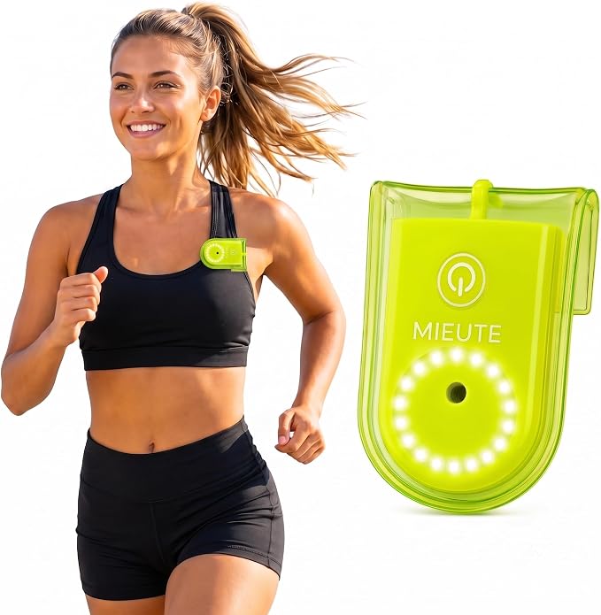 Clip-On Personal Safety Alarm 130dB for Women with LED Strobe | Rechargeable Wearable Safety Alarm for Women with 19-LED Ring Strobe,Magnetic Clip,Charging & Outdoor Running Protection
