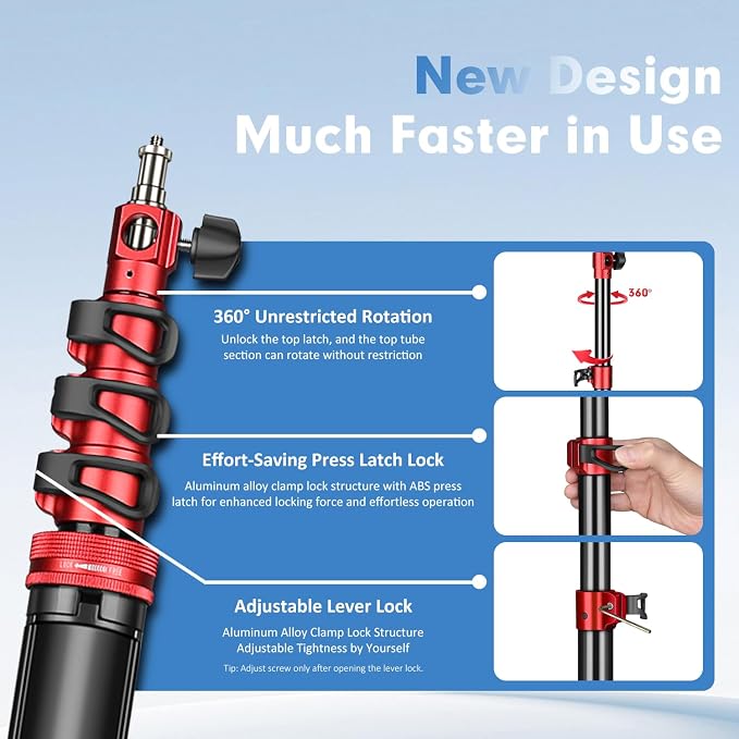 FreeSea MT-05 Heavy Duty Tripod, Aluminum Alloy Photography Light Stand