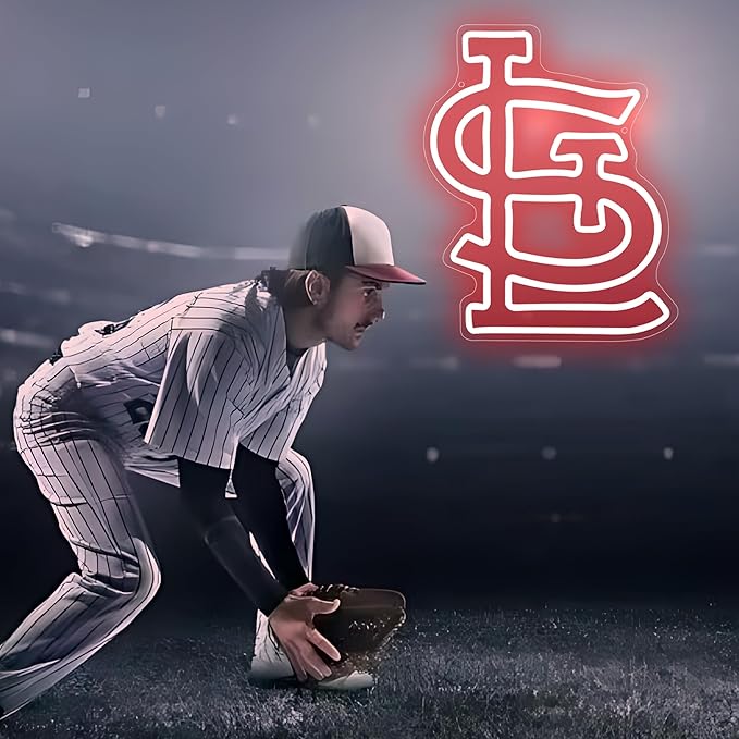 Baseball Neon Sign for Wall Decor Baseball Neon Light Baseball Sports LED Neon Signs for Man Cave,Club,Bar Pub,Party,Christmas Birthday Gifts for Man,Boys,Fans,Size 13.8 * 11.1inch(XD241)