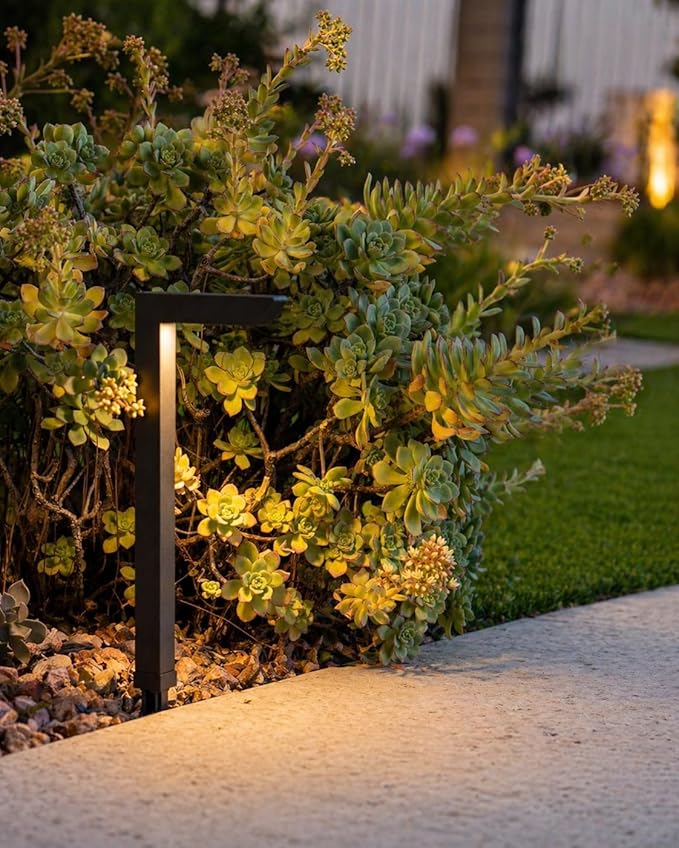 LEONLITE 12-Pack 16 Inch 5CCT Low Voltage Landscape Pathway Lights, ETL | 12-24V AC/DC, 5W Anti-Glare Path Lights, Aluminum, IP65, for Yard Sidewalk, 1800K/2700K/3000K/4000K/5000K, Oil Rubbed Bronze