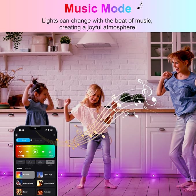 30 Pack 1.22 Inch Smart LED Deck Lights, Low Voltage RGB Outdoor Lighting | Recessed 12V IP67 Waterproof, APP Control, Compatible with Alexa & Google Home, for Patio Stair Steps Landscape Decor