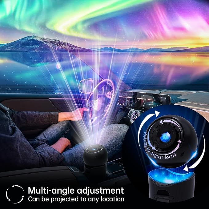 Star Projector,Syslux Portable Planetarium Projector for Bedroom,Ultra Clear Galaxy Night Light with 4K Replaceable 4 Galaxy Discs,for Interior Car Lights,outdoor Gifts,Home Living Room Decor Birthday