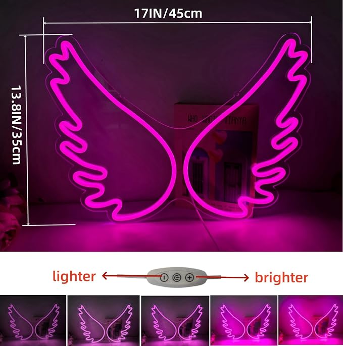 Ulalaza Neon Light Sign LED Night Lights USB Operated Decorative Marquee Sign Bar Pub Store Club Garage Home Party Decor (pink)