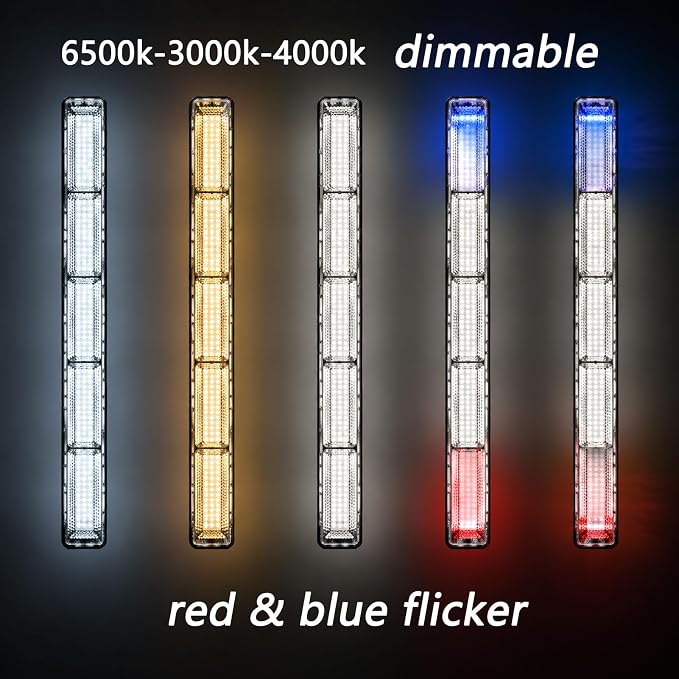 Magnetic Led Light Bar 8000mah 16.14in Super Bright,Reachageable Utility Work Light Tube Use for Car Hood,Truck,Mechanics Repairs,Tent(1 Pack)