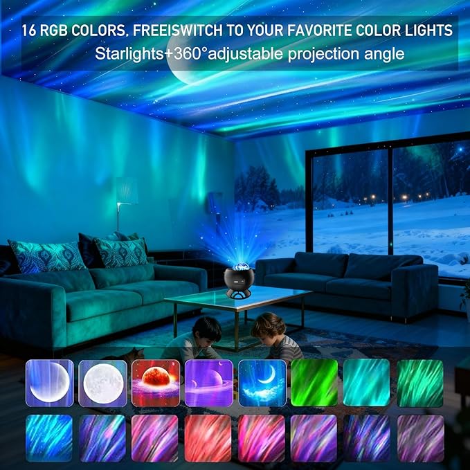 Star Projector,Northern Lights Projector,3 HD Projection Lenses Galaxy Projector for Bedroom,Bluetooth Speaker Star Light Projector,Moon Projector,Room Light Projector, Kids Bedroom Decoration