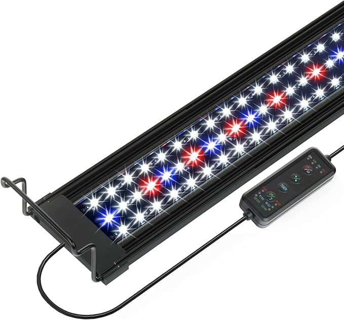 OYO WATER Aquarium LED Light 36 Inch with Timer, 24/7 Cycle, 5 Dimmable Brightness, Sunrise/Sunset Simulation for 10/20/30/55 Gallon Fish Tank