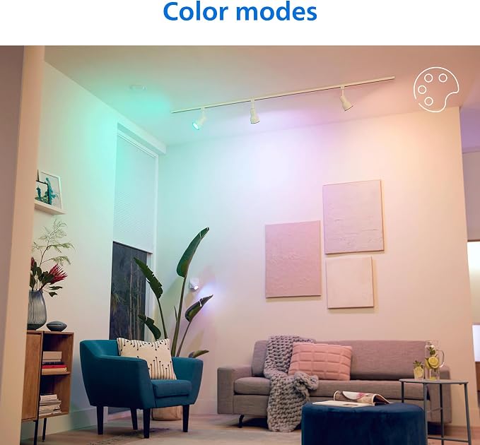 PHILIPS Smart Wi-Fi Connected LED 45-Watt R20 Light Bulb 4-Pack, Frosted Color, Dimmable, E26 Medium Base