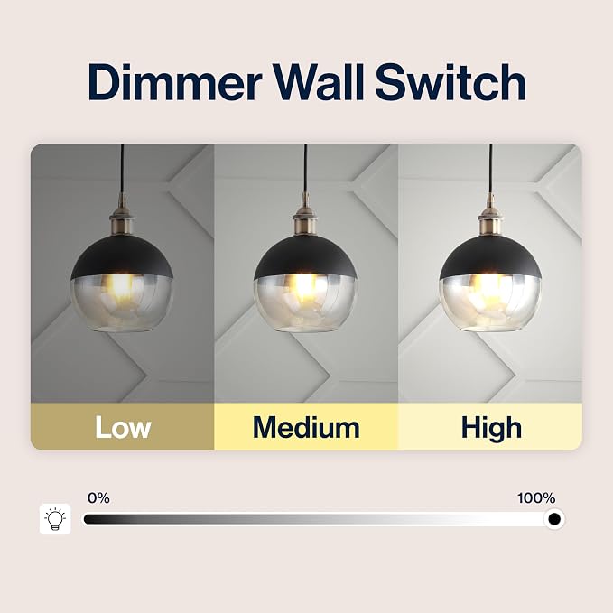JONATHAN Y Nixon 1-Light 7.5" Globe Pendant, Brass Gold/Black | Mid-Century Modern, Adjustable, Champagne Smoked Glass Shade, LED Bulbs Included, Metal/Glass Kitchen Island Ceiling Fixture