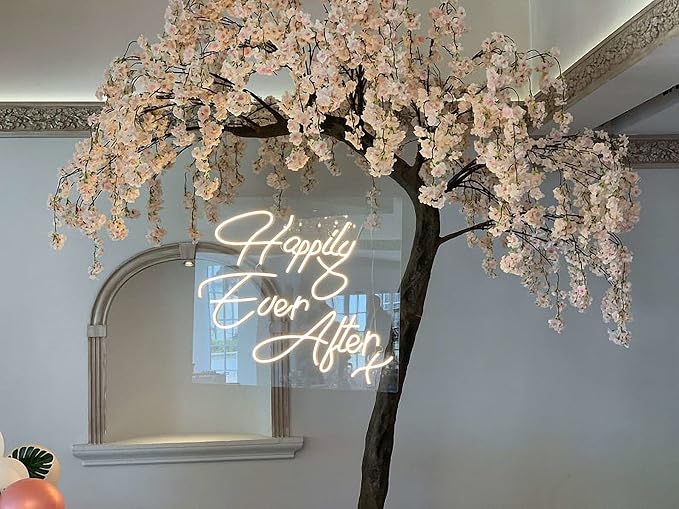 Ulalaza LED Neon Sign Night Light for Wall Party Décor Bedroom Room Bar Wedding Home Birthday Art Decoration Christmas with USB Chain Light modulator 5v (lets party blue)
