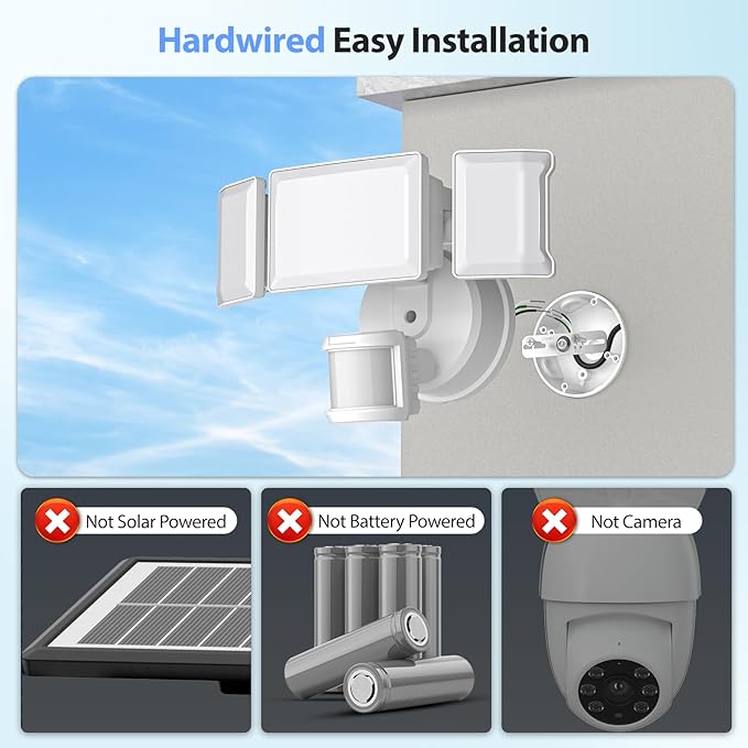 Olafus 65W Smart LED Flood Light Outdoor with Motion Sensor, 6500LM, 2700K-6500K WiFi Security Light Work with Alexa/Google, Motion Detector Lights with APP Control, IP65 Floodlight Outside (White)