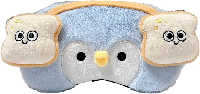 PERFECTSIGHT Cute Sleep Eye Masks (Toast Headphone)