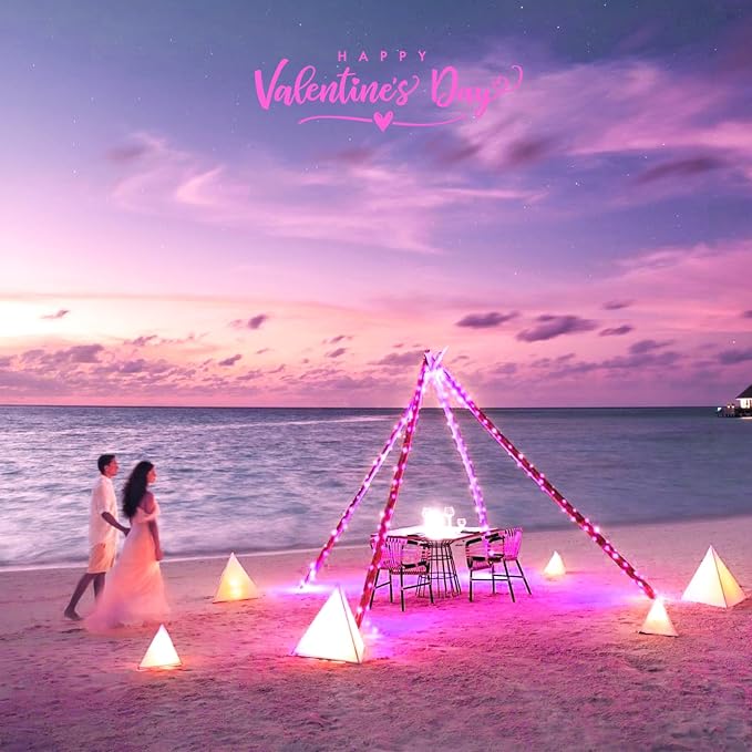 JMEXSUSS 2 Pack Pink Fairy Lights Battery Operated, Total 400 LED 132ft | with Remote, Timer, 8 Modes Christmas Twinkle String Lights for Bedroom Christmas Valentine's Day Indoor Birthday Party Decor