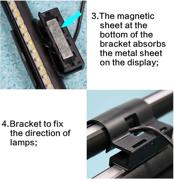 Monitor Light Bar Adjustable Lamp | 3-Color Adjustable Anti-Glare Screen Light for Computer Monitors—Ideal for Office, Home, Dorm, College, Workbench, Cubicle, and Desk Setups