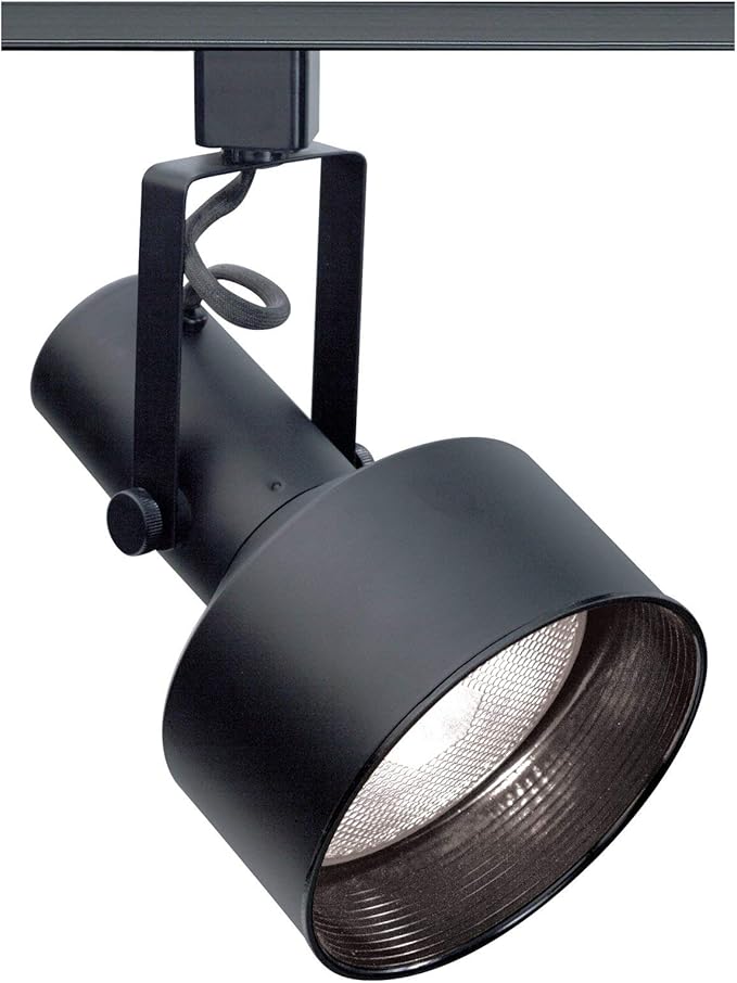 Nuvo Lighting TH282 Transitional One Light Track Head from Track Heads Black Collection in Black Finish, 11.00 inches
