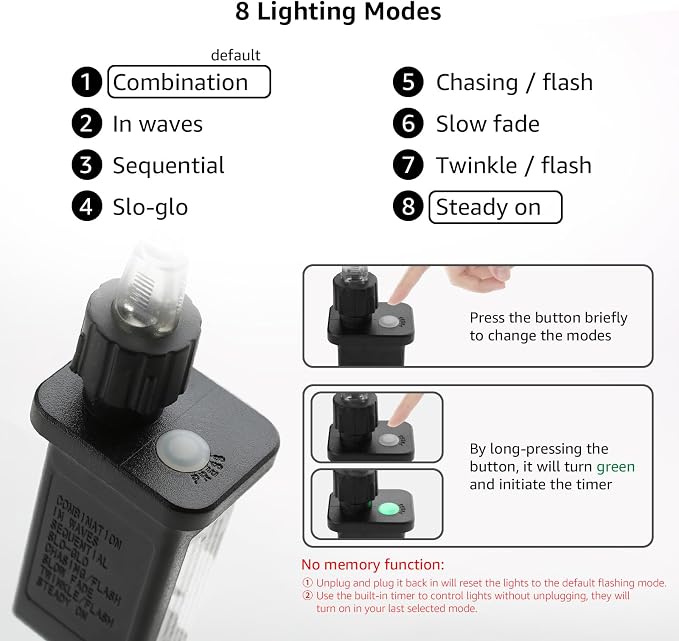 Lighting EVER 33ft Thin Rope Lights Outdoor Waterproof, 3000K Warm White | 1/4" Pencil-Thin Clear Tube, 100 LED Copper Wire Lights, Plug-in Outdoor Decor for Railing Fence Balcony, Not Connectable
