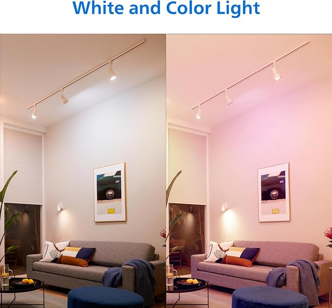 PHILIPS Smart Wi-Fi Connected LED 45-Watt R20 Light Bulb 4-Pack, Frosted Color, Dimmable, E26 Medium Base