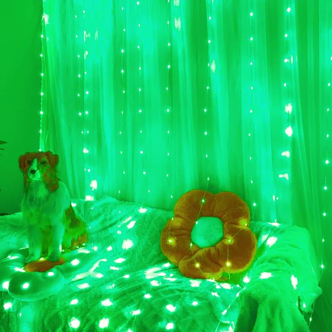 4 Pack Green Fairy Lights Battery Operated with Remote, Waterproof 20FT 60LED Cuttable Twinkle Lights with Timer Indoor Outdoor, String Light for Bedroom, Classroom, Wedding, St. Patrick's Day Décor