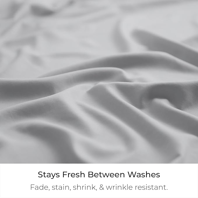 Mellanni Bed Skirt Full Size - Tailored Drop Bed Skirting | 15-Inch Pleated Dust Ruffle - Hotel Luxury Bedding - Wrinkle, Fade, Stain Resistant - 1 Bedskirt (Full, Light Gray)