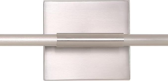 JONATHAN Y Makena 28" 1-Light LED Wall Sconce, Nickel | Dimmable, Modern, Integrated 12W, Hardwired, Sleek Metal, Ambient, Bathroom Mirror, Bedroom, Hallway, Vanity Mount