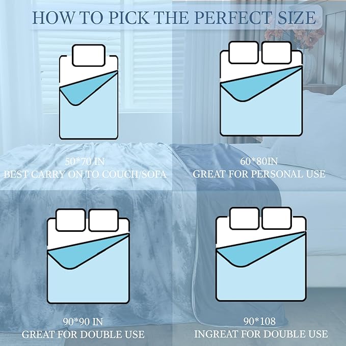 Cooling Blanket Queen Size, 90"x90" Cooling Blankets for Hot Sleepers, Cold Blanket Thin Lightweight Breathable Soft for Couch Bed, Lightweight Blanket Keep Cool for Night Sweats
