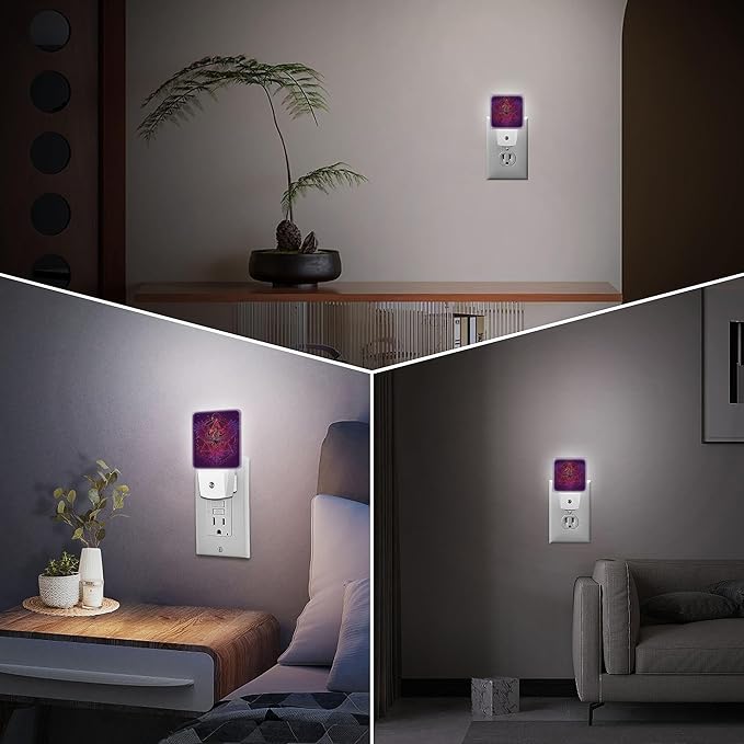 LED Night Light Lamp with Smart Sensor Dusk to Dawn Sensor,Phoenix Fantasy Night Light Daylight White,0.5W Plug-into Wall for Adults,Bedroom,Bathroom,Hallway,Kitchen