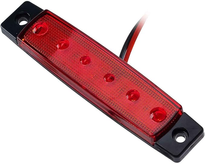 PSEQT LED Boat Interior Lights Marine Courtesy Light Strip Deck Transom Cockpit Navigation Lighting Waterproof for Fishing Pontoon Kayak Yacht Sailboat (Red 10Pcs)