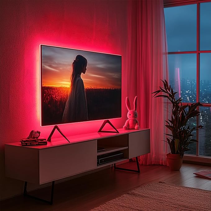 LED Strip Lights 24V COB Pink Dimmable LED Lighting 16.4ft (Kit) | Bright, Dotless High Density 7.2/m, 8mm Width Cuttable Flexible, Home DIY Commercial Decoration