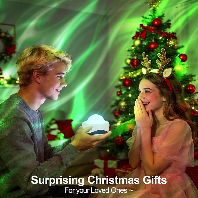 3 in 1 Light Projector for Room Decor Aesthetic, Northern Lights Projector, Ocean Lamp & Galaxy Projector for Bedroom Decor, Valentine's Day Gifts for Adults Teen Girl Gifts Ambient Lighting