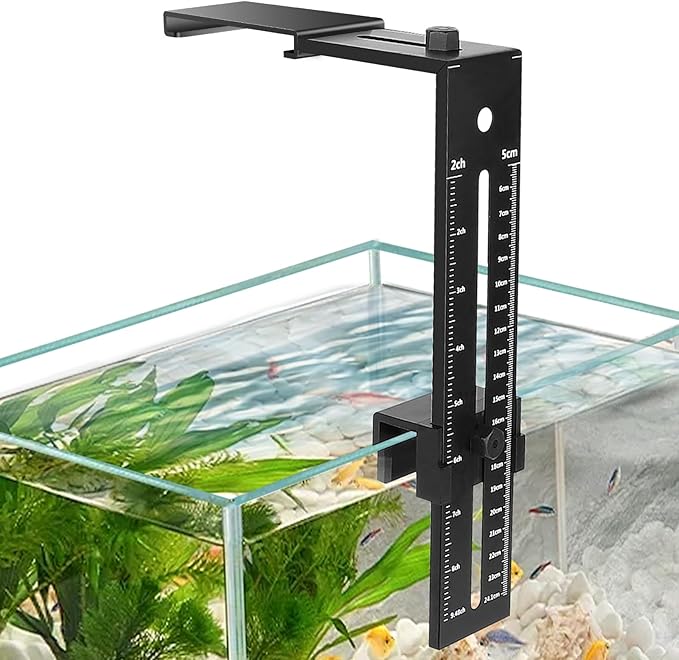hygger Aquarium Light Clip Holder (for HG-978) (1), Aquarium Fish Tank Light Riser/Holder/Bracket/Stand/Mount