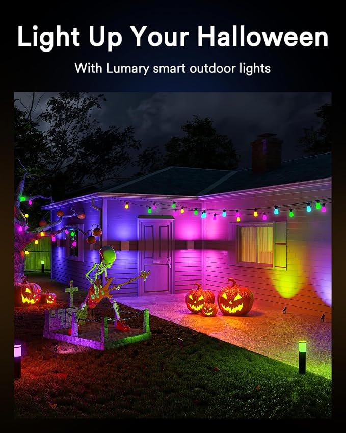 Lumary Smart Low Voltage Pathway Lights 2100LM 6 Pack, IP65 Waterproof, 24V | RGBAI/Cool/Warm light, Timer, 50+ Scenes, Custom Schedules, Works with Alexa/Google Home, Garden/Driveway/Landscape Lighting