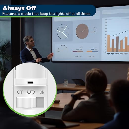 TOPGREENER in-Wall PIR Motion Sensor Light Switch,Need Neutral Wire,6 Pack | Occupancy Sensor Switch, On/Off Override, Single Pole,4A/500W, Motion-Activated Switch, Wall Plate Included, UL Listed, White