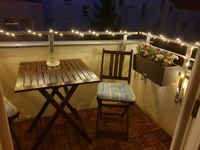 LE LIGHTING EVER String Lights 33ft with 100 LEDs, Waterproof Copper Wire Lights, Outdoor & Indoor Decorative Fairy Lights for Bedroom, Patio, Garden, Party, Wedding, Christmas and More | Warm White 3000K, Thin Copper Wire, Waterproof, Steady-on, Indoo...