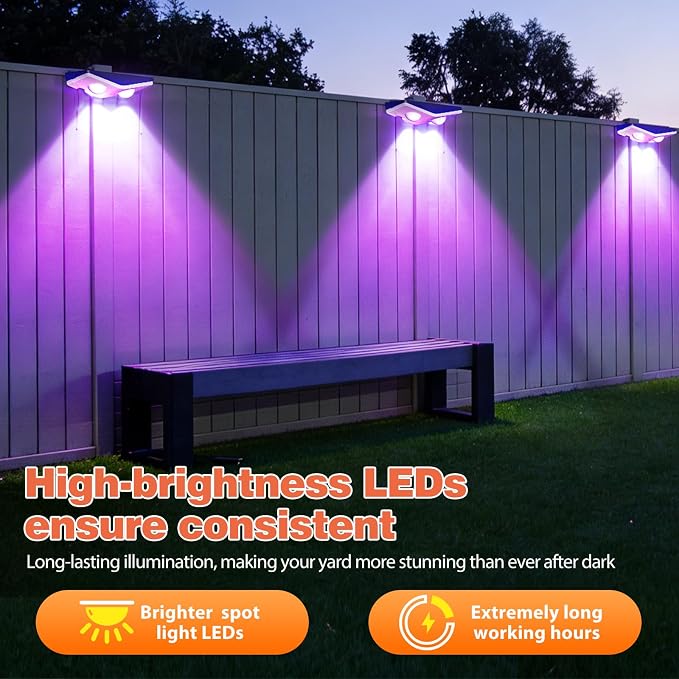 Outdoor Fence Lights Plug in, 100FT LED Fence Lights, App & Remote Control, 100 Scene Modes, IP67 Waterproof Outdoor Lights for Backyard, Patio, Deck - Brighter Than Solar Lights