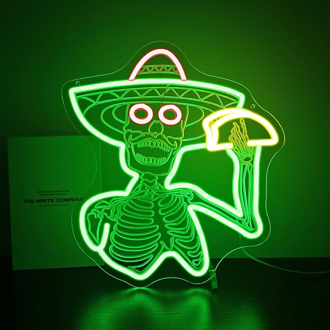 Neon Sign, HSJNJKFU Neon Signs for Wall Decor, Kitchen, Shop, Restaurant, Cafe, Man Cave Decor, Carving Design LED Light Sign - Bar Beer Signs USB Powered