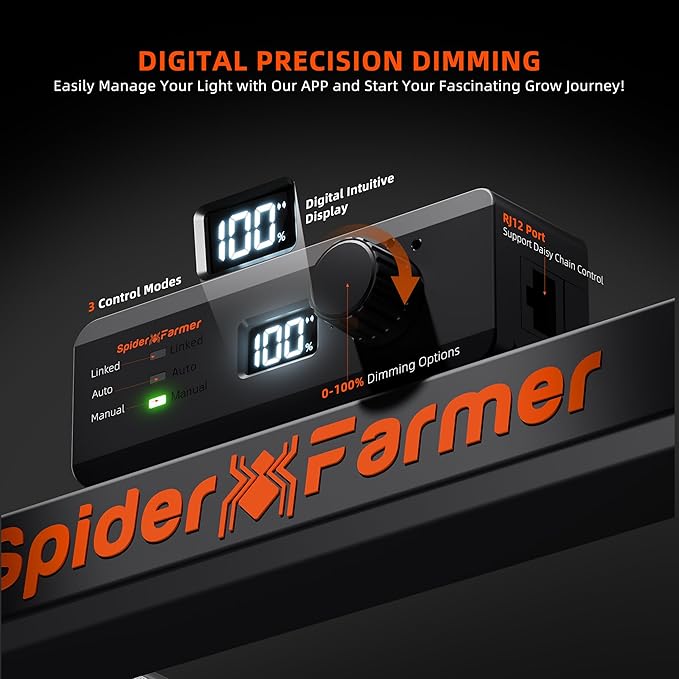 Spider Farmer G4500 Cost-Effective 320W 2x4 Coverage LED Grow Lights, Full Spectrum Dimmable Bar Style Led Growing Lamp for Indoor Plants, Upgraded Smart App Control
