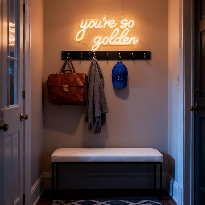 You're So Golden Neon Sign Dimmable LED Neon Light for Bedroom Wall Decor | USB Powered Warm White Neon Sign for Teen Girl Dorm, Vanity, Apartment, Wedding & Birthday Party Decor Gift for Women