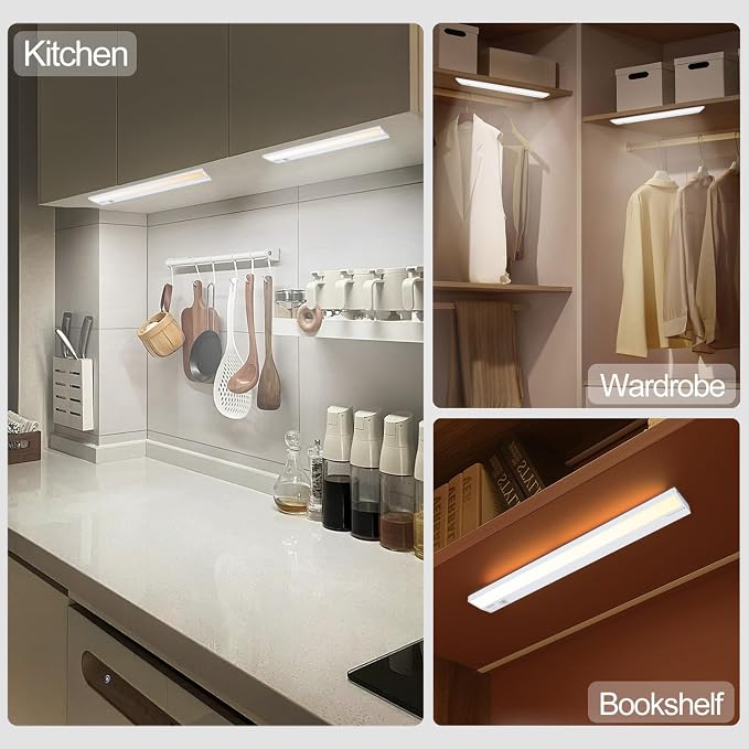 4Packs of Under Cabinet Lighting Hardwired, 30IN 20W 1150LM, Dimmable Led Light for Kitchen/Bar/Closet, CRI>92, R9>90, 5 Color Temperature, 2700K-5000K(Warm White, Cool White, Daylight)