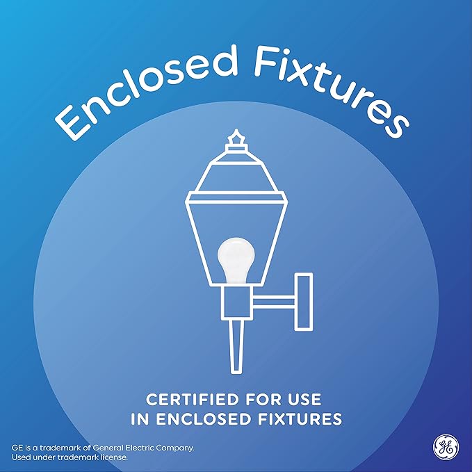 GE Refresh LED Light Bulbs, 40 Watt, Daylight, G16.5 Globe Bulbs, Small Base (2 Pack)