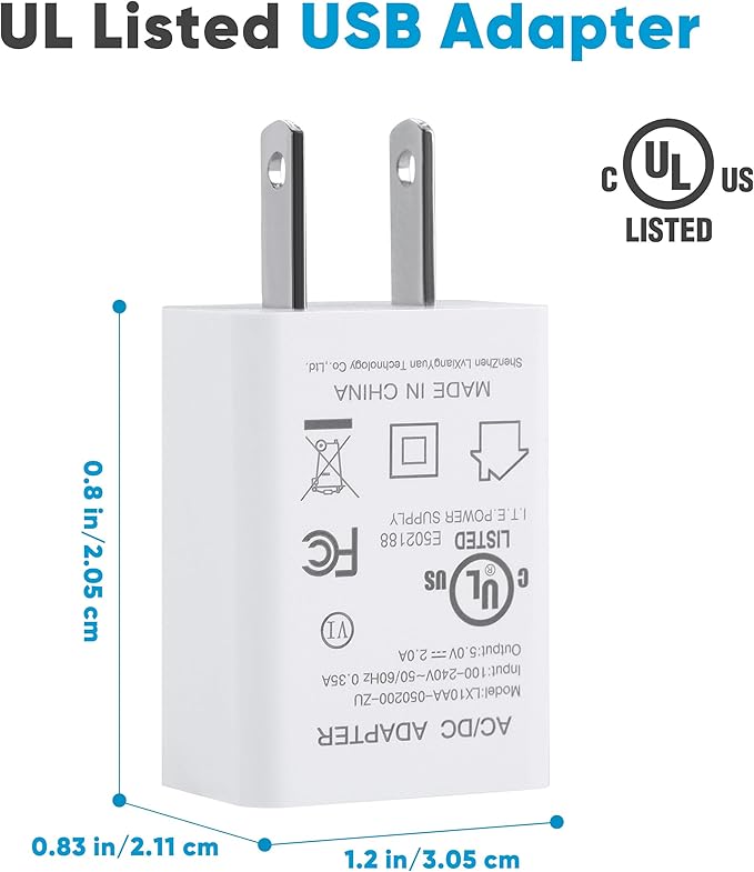 Litever Plug-in Under Cabinet Lighting Kit with Adapter, Dimmer, 2 pcs 12 Inch USB LED Light Strips. Dimmable Linkable for Kitchen Counter, Workbench, Over Sink, Closet, Pantry. Cool White 4000K