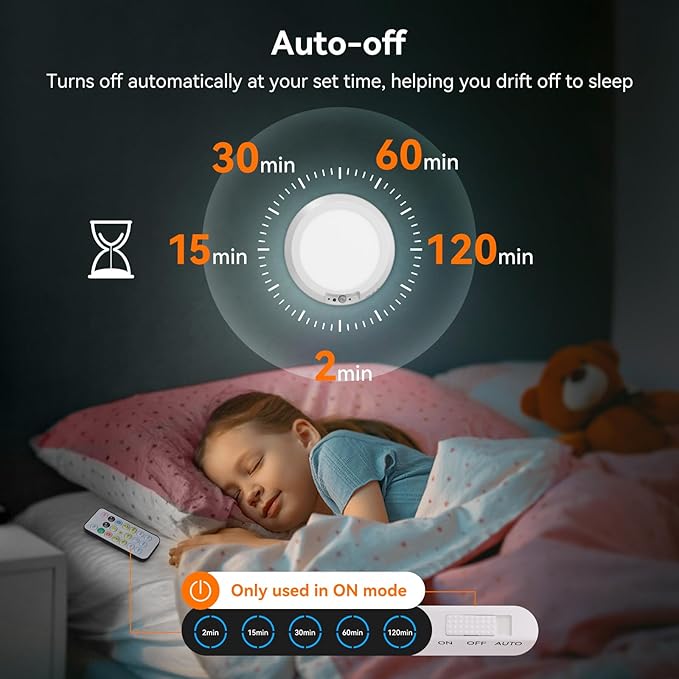 Rechargeable Motion Sensor Ceiling Light, 10000mAh Battery Shower Light | 4 Pack Wireless Magnetic Ceiling Light, Remote Control+Timer, 3 Modes 3 Color 10 Brightness, for Home Stairs Hallway Landry