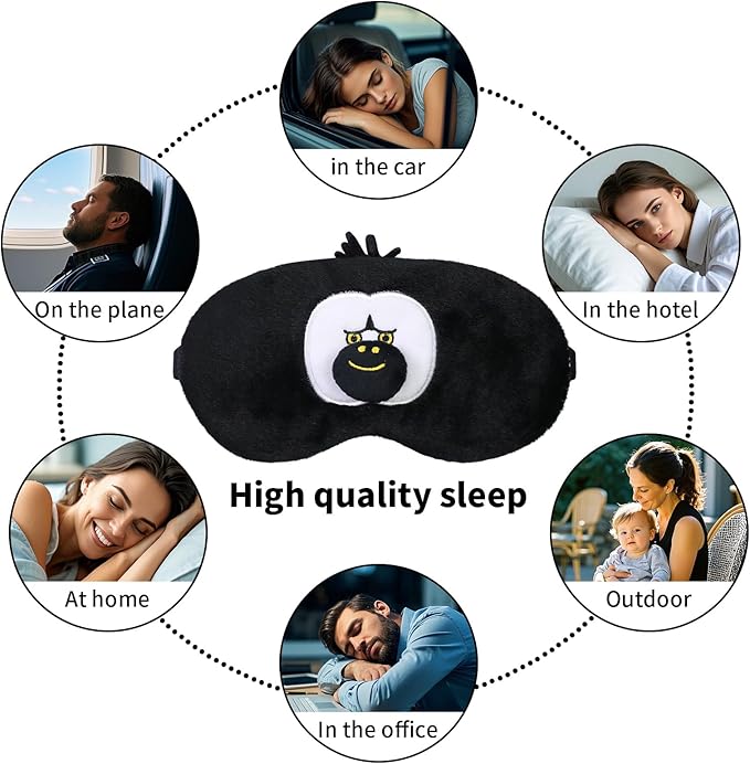 PERFECTSIGHT Cute Sleep Eye Masks (Orang)