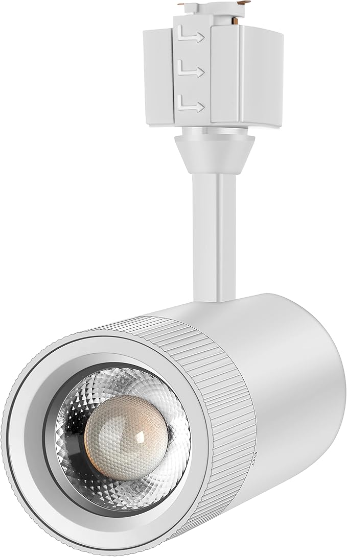 1200LM Dimmable LED Track Lighting Heads for J Type Track 100W Equivalent, Adjustable 15°/24°/38°/60°LED Spotlight, 15W, CRI90+, 3000K Soft White, White